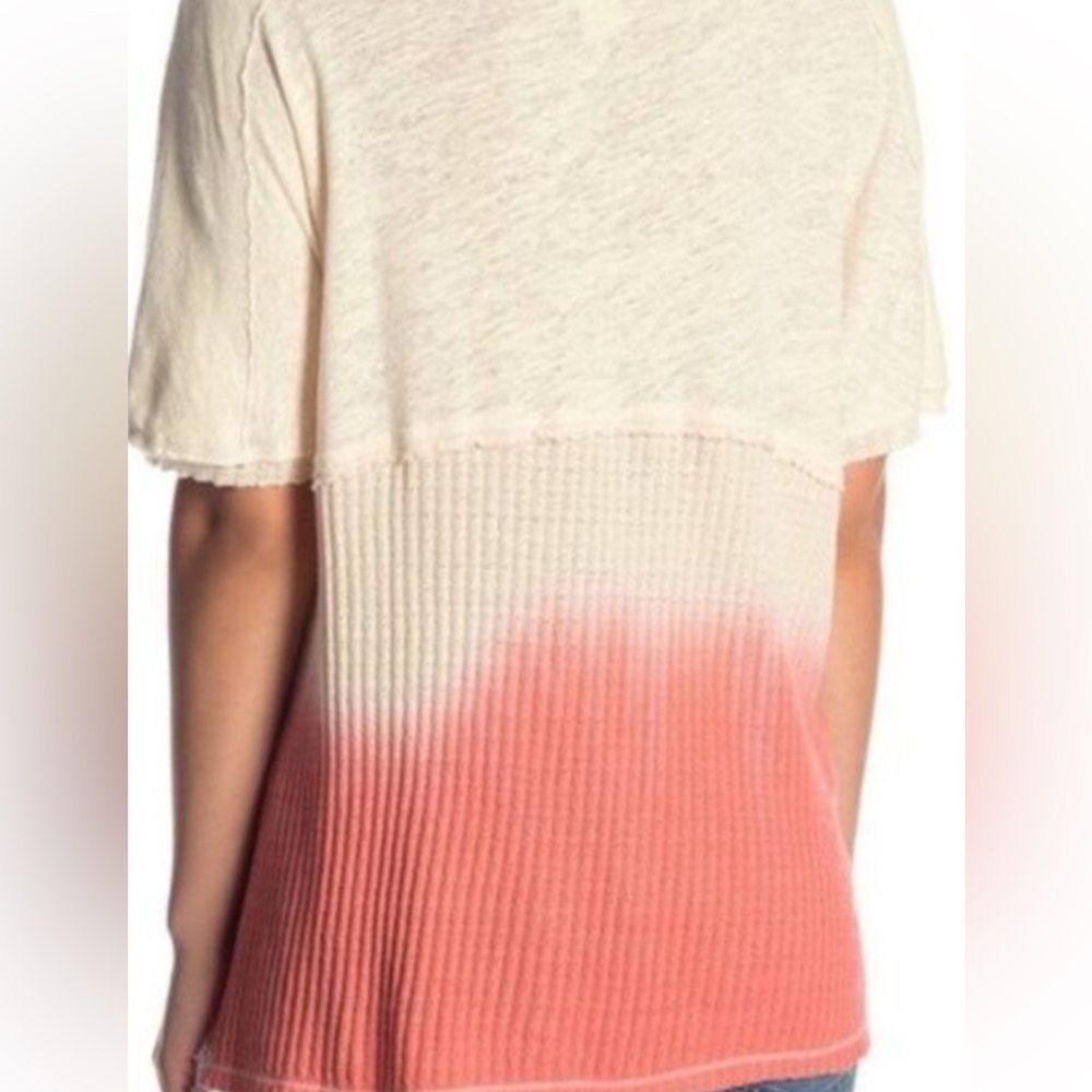 FREE PEOPLE WE THE FREE SUN DIAL TEE OMBRÉ LOOSE POCKET SIZE SMALL - Picture 6 of 14